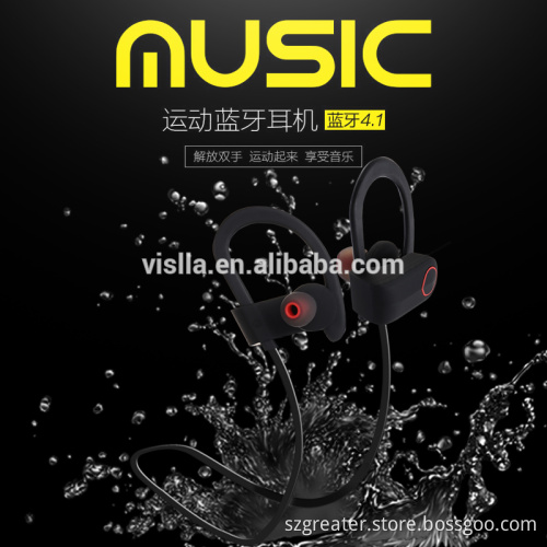 New design sports bluetooth earphone,waterproof wireless headphone,stereo bluetooth headset for mobile phone